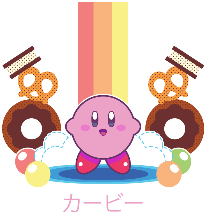 Kirby's Paradise - Illustration (800x876)