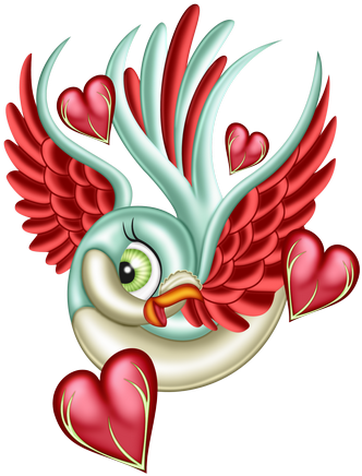 Image Du Blog Zezete2 - Aves Con Corazones (352x450)