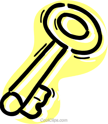 Keys And Locks Royalty Free Vector Clip Art Illustration - Keys And Locks Royalty Free Vector Clip Art Illustration (418x480)