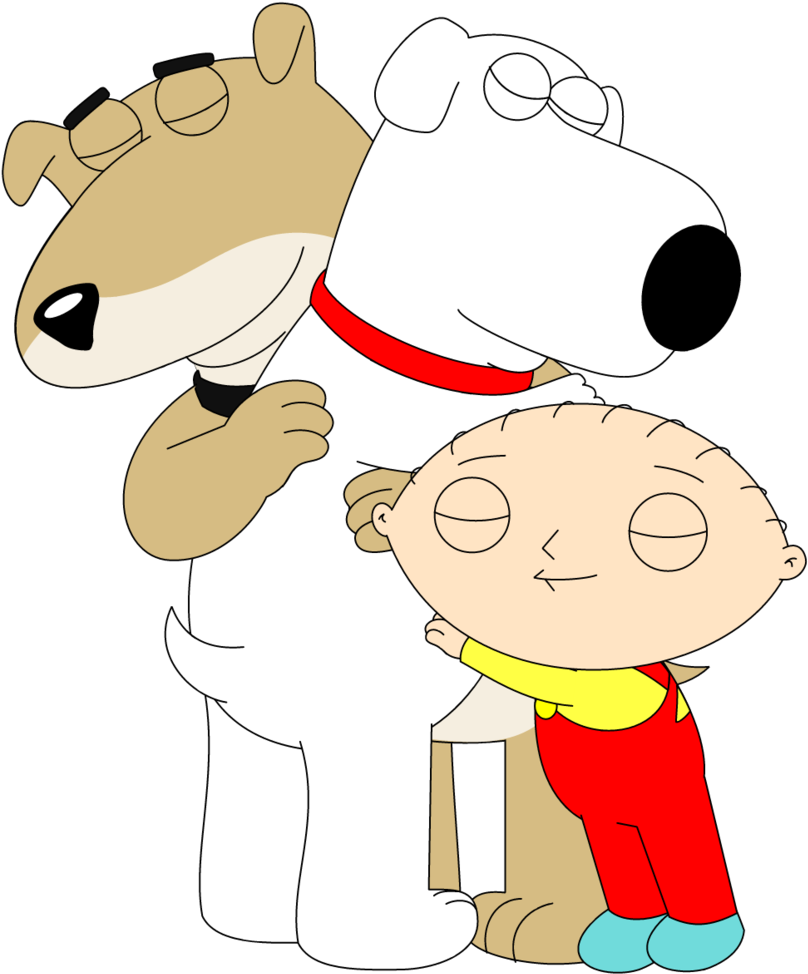 Group Hug By Decatilde On Deviantart - Brian And Stewie Griffin (815x981)