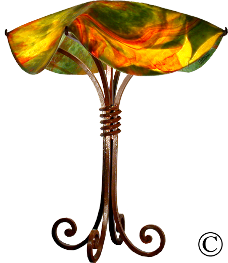 Bouquet Night Stand Lamp - Illustration (451x520)