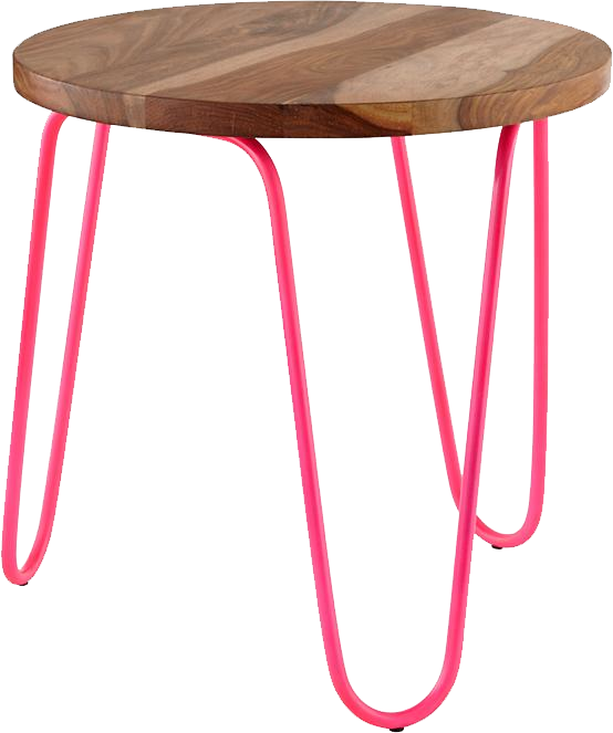 Hot Pink Neon Nightstand - End Table (554x663)
