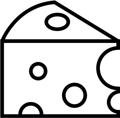 Cheese Triangular Slice Vector - Kaas Tekenen In Stappen (400x399)
