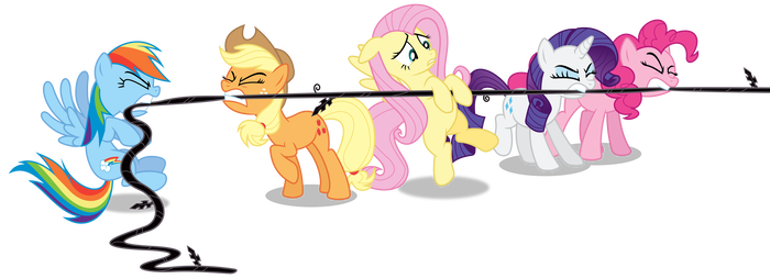 Klumpeh 16 5 Tug Of War By Masemj - Cartoon (700x254)