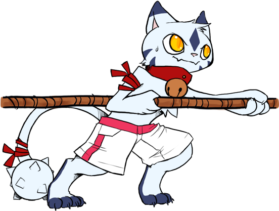 Tug O' War Chierumon By Raifiel - Cartoon (600x600)