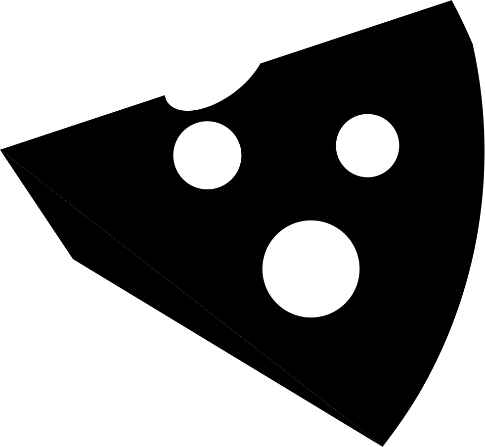 Piece Of Cheese Comments - Silueta De Un Queso (981x904)