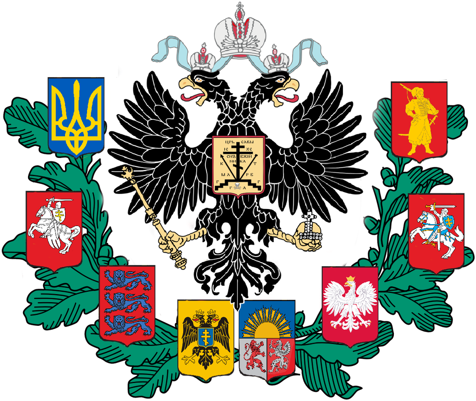 Coat Of Arms Of West Russia By Alchetbeachfan - Russian Empire Crest (987x810)