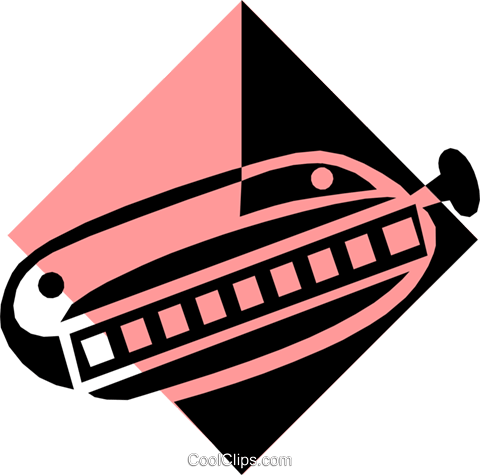 Harmonica Symbol Royalty Free Vector Clip Art Illustration - Illustration (480x475)