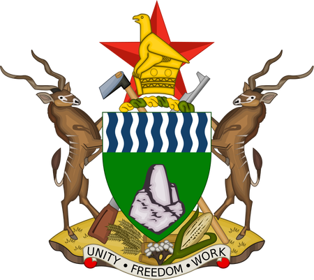 Retake Quiz - Coat Of Arms Zimbabwe (450x401)