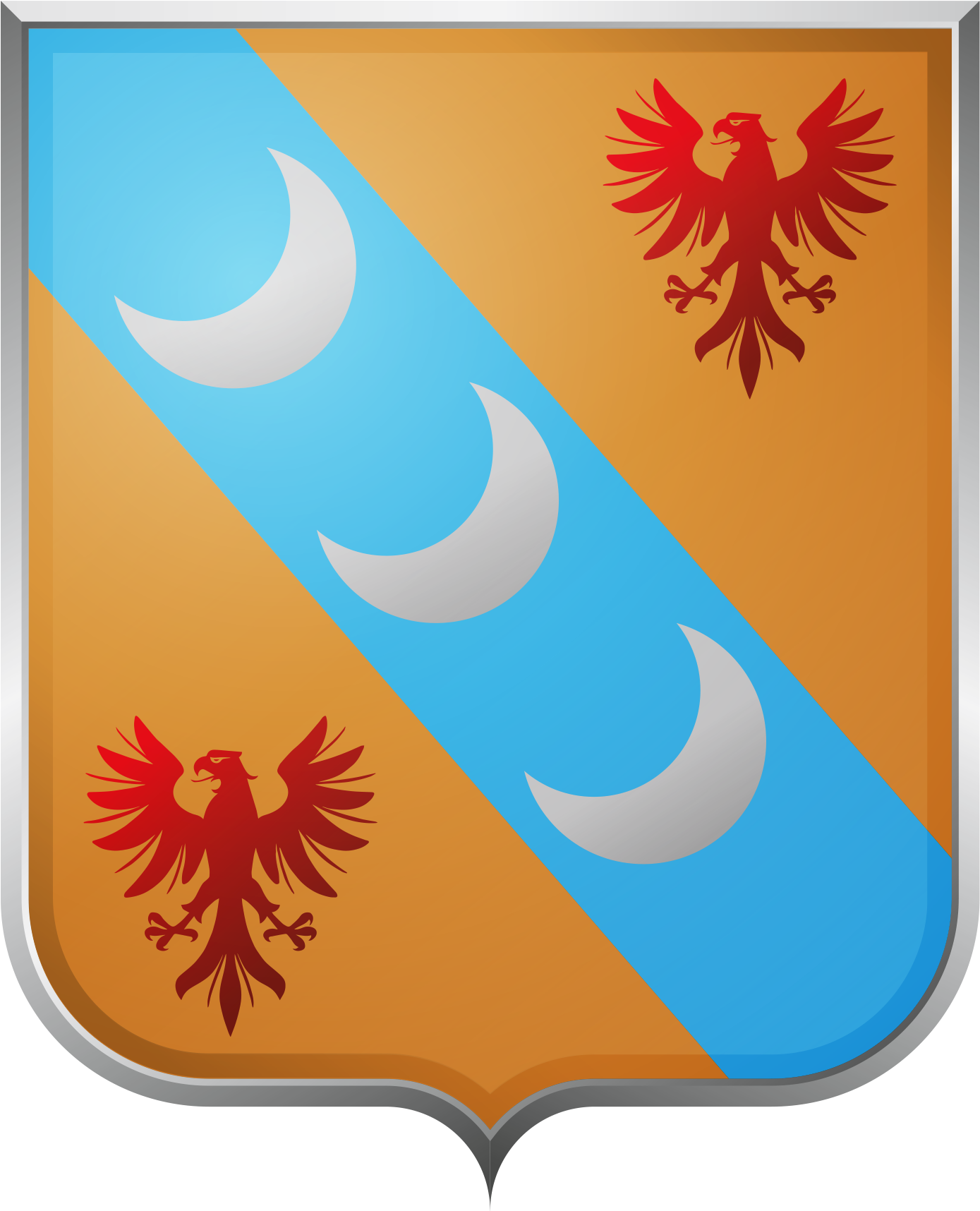 Coat Of Arms - Armoirie De Famille Saint Martin (1510x1820)