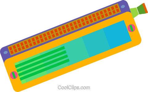 Harmonica Royalty Free Vector Clip Art Illustration - Statistical Graphics (480x299)