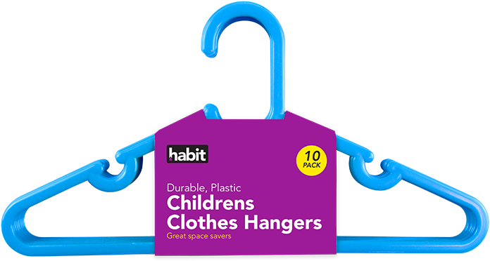 Childrens 10 Pack Kids Coat Clothes Hangers Hanging - Childrens 10 Pack Kids Coat Clothes Hangers Hanging (800x620)