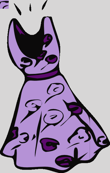 Dress Prple Clip Art At Clker Silk Dress Clipart - Dress Clipart (378x595)