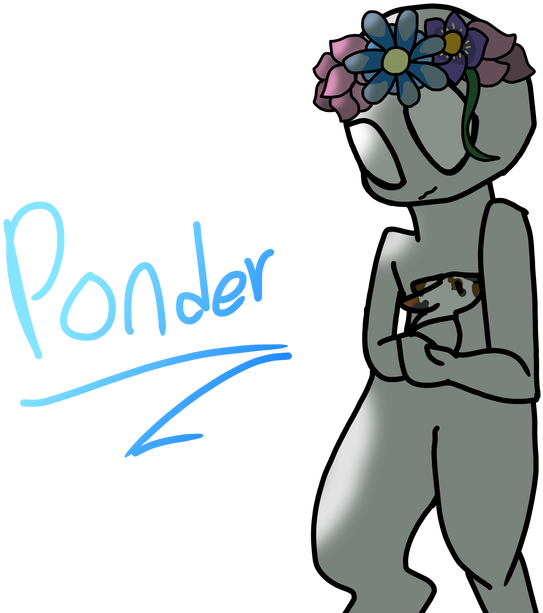Ponder And A Bunny I Guess By Cittykat8 - Cartoon (1000x800)