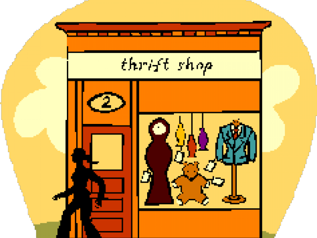 Shop Clipart Store Building - Thrift Shop Clip Art (640x480)