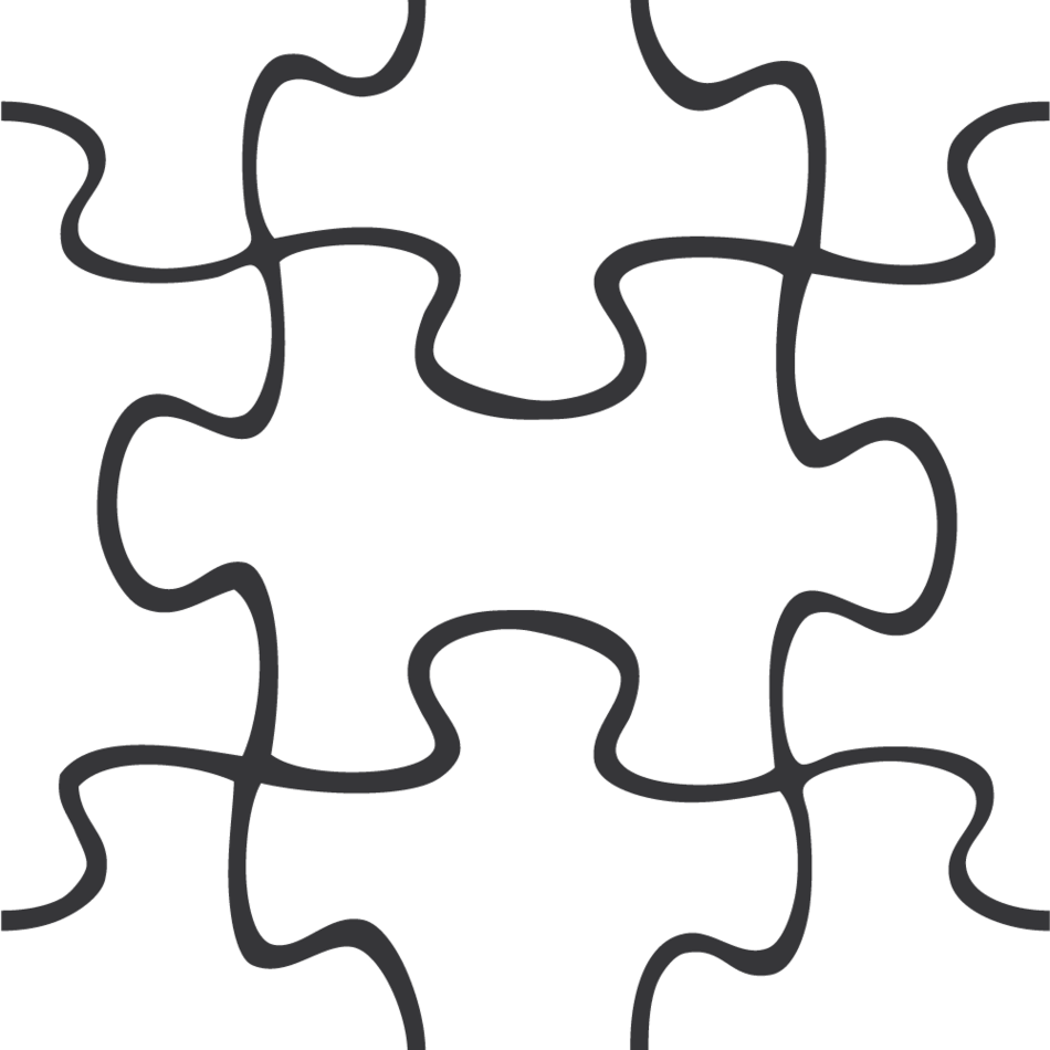 Free Puzzle Pieces Template Download Free Clip Art - Plantilla De Rompecabezas Para Power Point (950x950)
