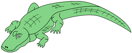 450 X 300 4 - Cartoon Alligator No Background (450x300)