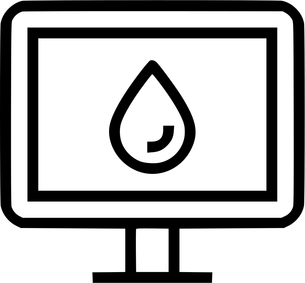Screen Monitor Blood Drop Comments - Computer Monitor (981x910)