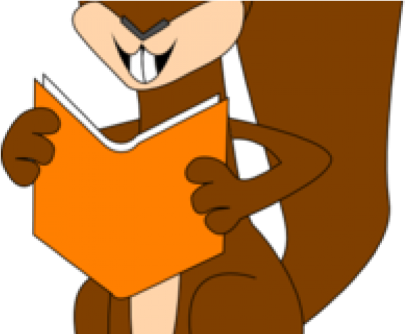 Squirrel Clipart Reading Book - Squirrel Clipart (640x480)
