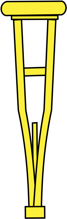 File Meuble H U00e9raldique Bequille Svg Wikimedia - Dibujo De Muletas Png (728x768)