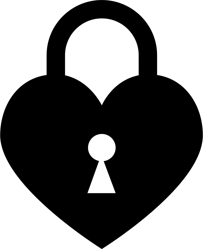 800 X 980 5 - Heart Lock Clip Art (800x980)
