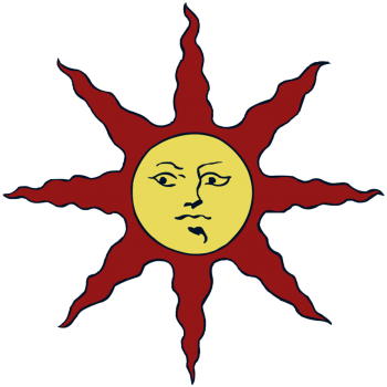 Dark Souls Clipart Sunlight Covenant - Dark Souls Solaire Sun (350x350)