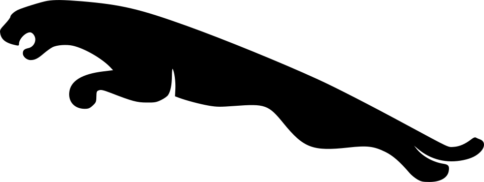 980 X 370 9 0 - Jaguar Animal Black Logo (980x370)