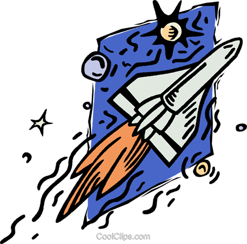 Space Shuttle Royalty Free Vector Clip Art Illustration - Space Shuttle Royalty Free Vector Clip Art Illustration (480x475)