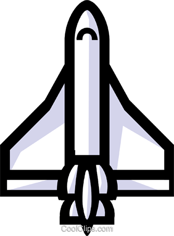 Space Shuttle Royalty Free Vector Clip Art Illustration - Space Shuttle Royalty Free Vector Clip Art Illustration (354x480)