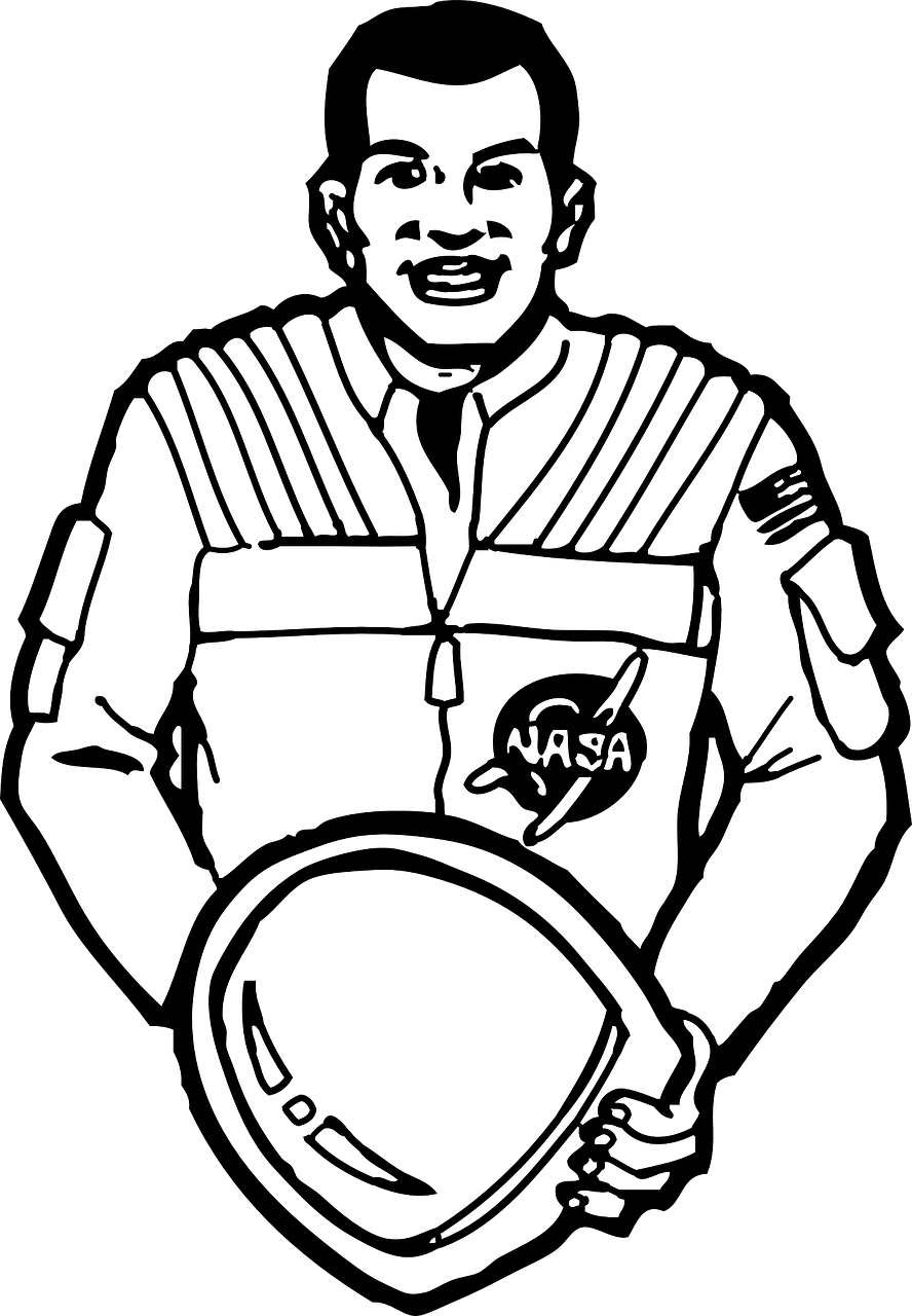 Astronaut Clip Art (888x1280)