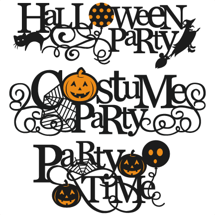 Halloween Party Titles Svg Scrapbook Title Svg Cutting - Pure Romance Halloween Logo (432x432)
