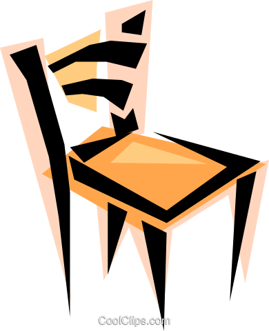 Cool Chair Royalty Free Vector Clip Art Illustration - Chair (390x480)