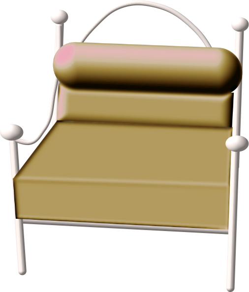 Fauteuils/chair Objetos, Art Furniture, Clipart, Muebles - Bed Frame (506x594)