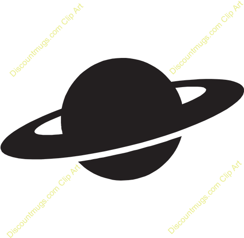 Name Saturn 80 Description Solid Black Art Of With - Saturn (500x500)