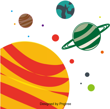 Cartoon Hand Painted Space Planet Cute, Cartoon, Hand - Cute Planet Cartoon Png (360x360)