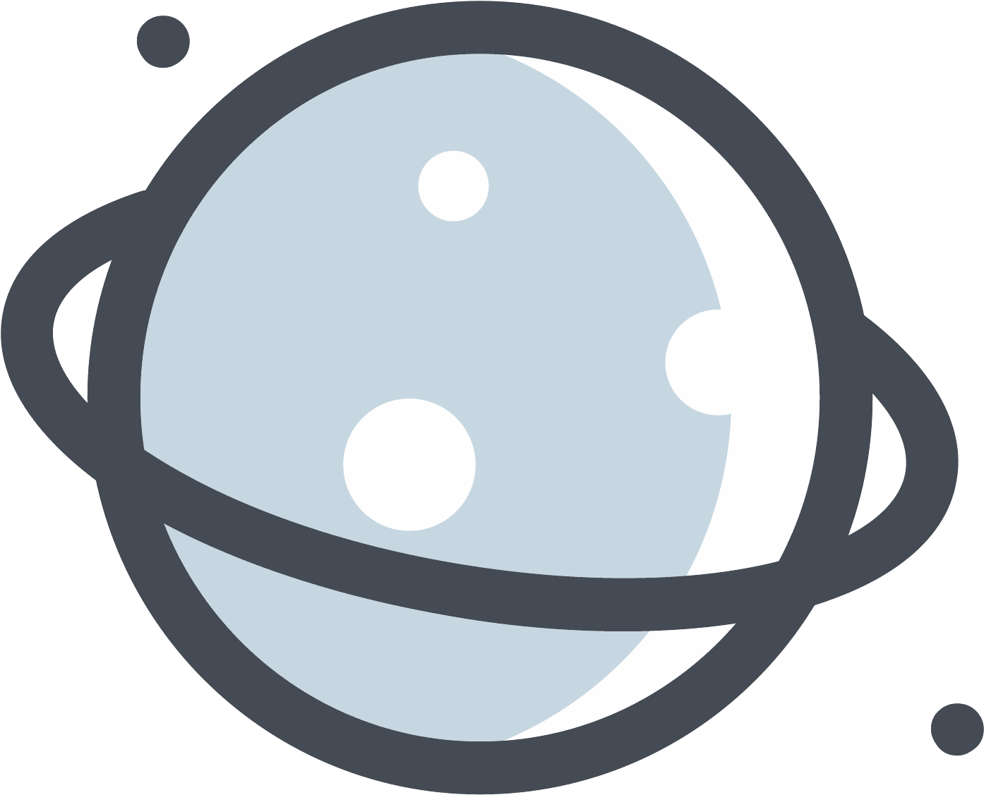 Planet On The Dark Side Icon Free - Planetas Png (1600x1600)