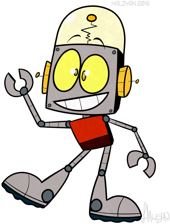 The Fuck Happened To Robo Joe By Halzyan - Cartoon (894x894)