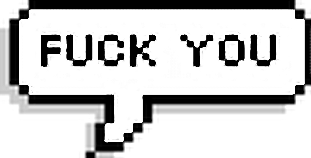 Fuck Sticker - Love You Speech Bubble Transparent (1024x522)
