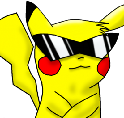The Fuck Squad - Pokemon Pikachu With Glasses (400x400)