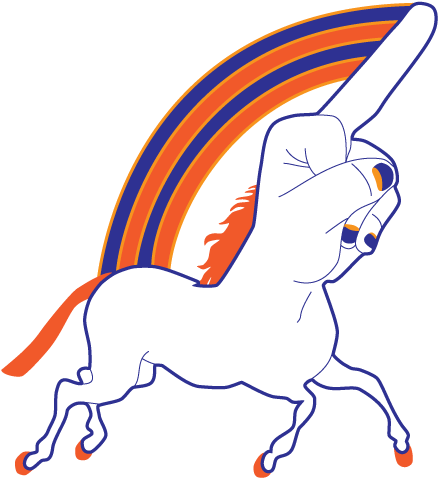 Broncos Fan Said This - Rainbow Unicorn Middle Finger (504x504)