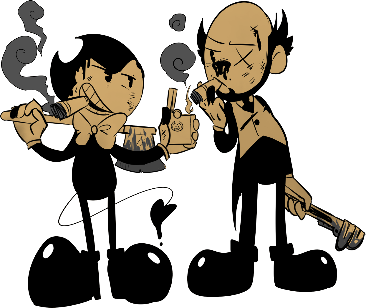Fuck Binches Get Money - Cartoon (1243x1048)