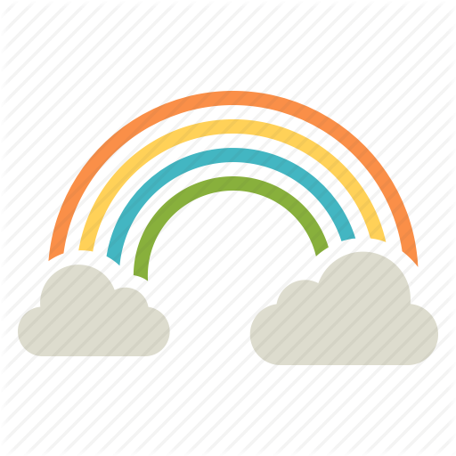 Cloud Colorful Sun Vibrant - Illustration (512x512)