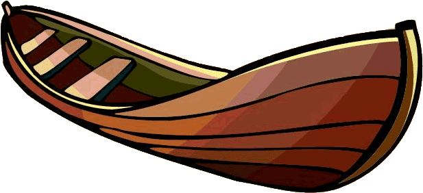 Fishing Boat Clip Art - Canoa Caricatura Png (641x340)