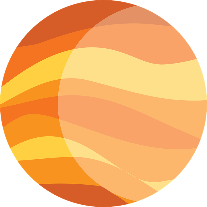 Jupiter Orange - Jupiter The Planet Clip Art (720x720)