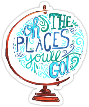 "oh The Places You'll Go - Oh The Places You Ll Go Globe (375x360)