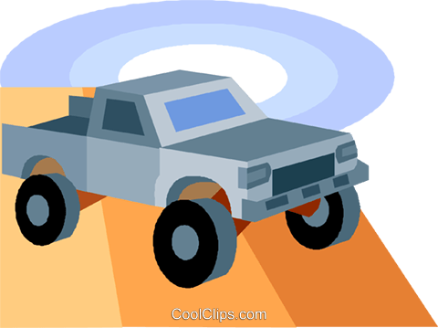 Truck Royalty Free Vector Clip Art Illustration - Off-road Vehicle (480x359)