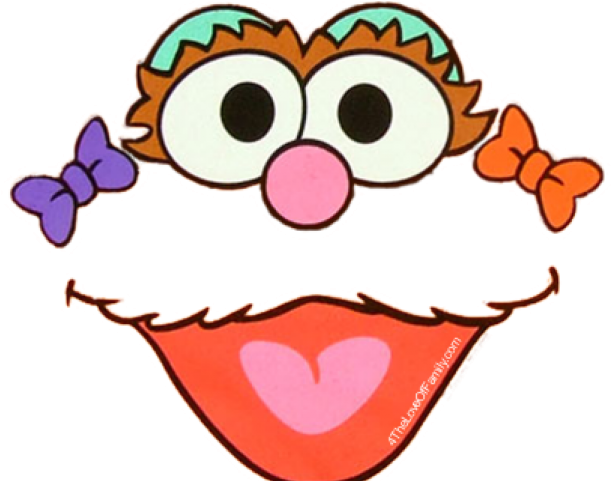 Sesam Street Clipart Sesame St - Sesame Street Rosita Face (640x480)