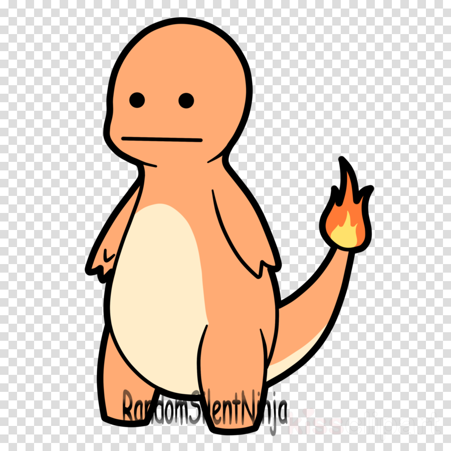 Derpy Charmander Clipart Charmander Pokémon Bulbasaur - Black Balloon Png (900x900)