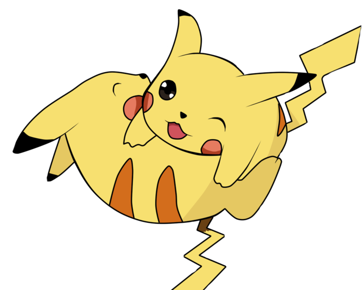 Pokemon Go Pikachu Png Clip Art Black And White Stock - Cat Yawns (714x573)