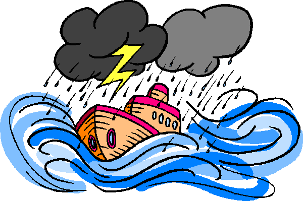 Animated Hurricane Clip Art - Stormy Weather Clip Art (600x399)